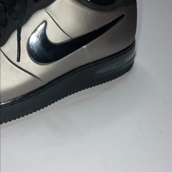 Nike 7.5 Men's Air Force 1 Foamposite Pro low top Pewter Silver - Picture 6 of 13
